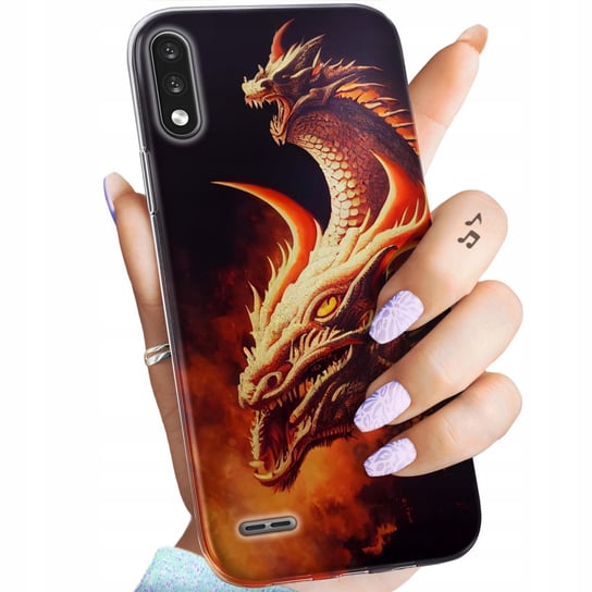 Etui Do Lg K22 Wzory Smoki Dragon Taniec Smoków Obudowa Pokrowiec Case LG