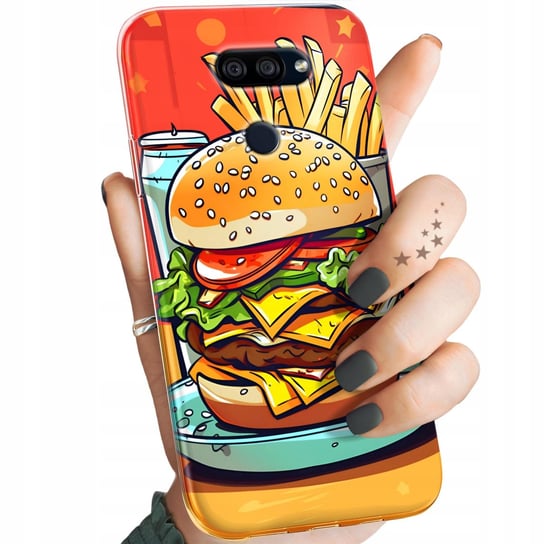 Etui Do Lg K40S Wzory Hamburger Burgery Fast-Food Jedzenie Obudowa Case LG