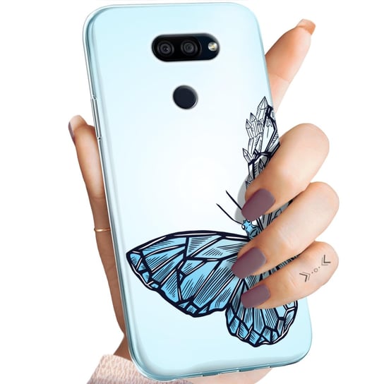 Etui Do Lg K40S Wzory Motyle Butterfly Barwne Obudowa Pokrowiec Case LG