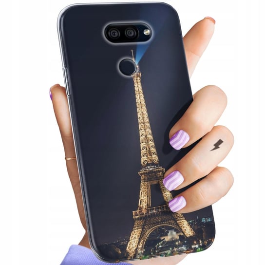 Etui Do Lg K40S Wzory Paryż Francja Eiffel Obudowa Pokrowiec Case LG