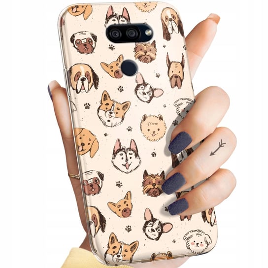 Etui Do Lg K40S Wzory Psy Pieski Pisiaki Obudowa Pokrowiec Case LG