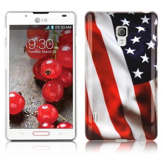 Etui Do LG OPTIMUS L7 II Pokrowiec w STARS AND STRIPES Hard Case Cover Obudowa Ochronny Cadorabo Cadorabo