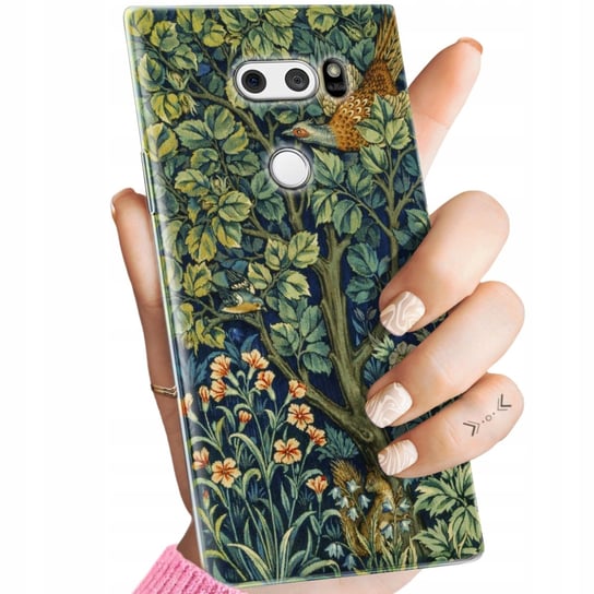 ETUI DO LG V30 WZORY WILLIAM MORRIS ARTS AND CRAFTS TAPETY ŚREDNIOWIECZE LG