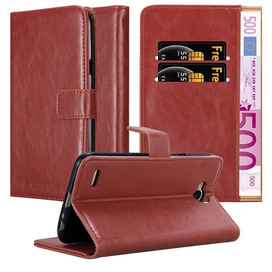 Etui Do LG X POWER 2 w Pokrowiec CZERWONE WINO Magnet Obudowa Ochronny Case Cover Cadorabo Cadorabo