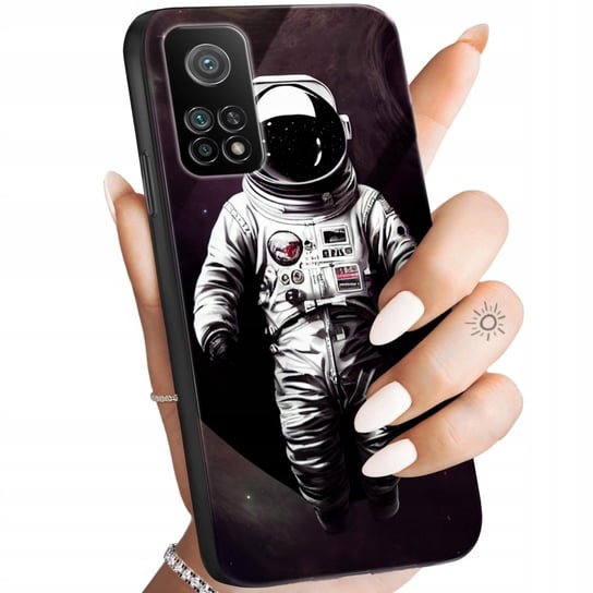 Etui Do Mi 10T 5G / Mi 10T Pro 5G Wzory Księżyc Astronauta Kosmos +Szkło Xiaomi