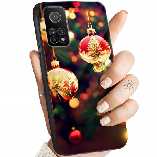 Etui Do Mi 10T 5G / Mi 10T Pro 5G Wzory Święta Mikołaj Renifer Glass +Szkło Xiaomi