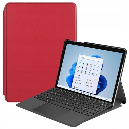 Etui Do Microsoft Surface Go 3 2 1 Smartcase Czerwone Uchwyt Na Surface Pen Pokrowiec Case Obudowa Futerał GSM-HURT