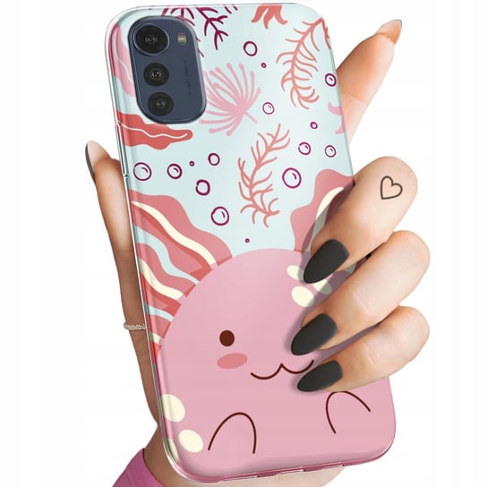 Etui Do Moto E32 / E32S Wzory Axolotl Aksolotl Z Aksolotlem Obudowa Case Motorola