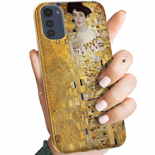 Etui Do Moto E32 / E32S Wzory Klimt Gustav Pocałunek Obudowa Pokrowiec Case Motorola