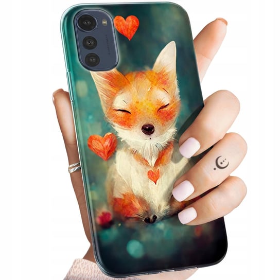 Etui Do Moto E32 / E32S Wzory Liski Lisy Fox Obudowa Pokrowiec Case Motorola