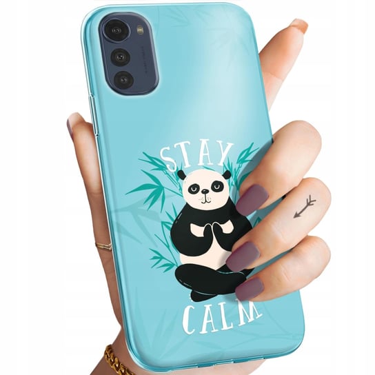 Etui Do Moto E32 / E32S Wzory Panda Bambus Pandy Obudowa Pokrowiec Case Motorola