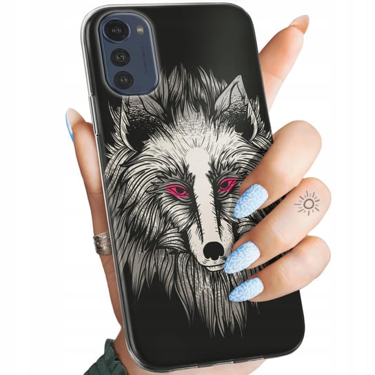 Etui Do Moto E32 / E32S Wzory Wilk Wilkołak Wolf Wilczyca Obudowa Pokrowiec Motorola