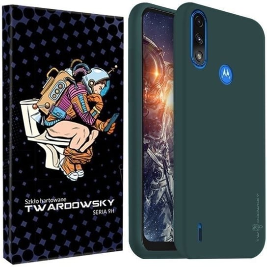 ETUI DO MOTO E7 POWER TWARDOWSKY HOLE + SZKŁO 9H TWARDOWSKY