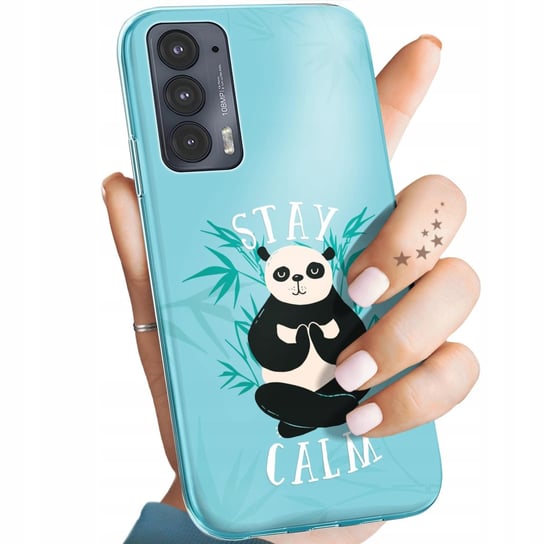 Etui Do Moto Edge 20 5G Wzory Panda Bambus Pandy Obudowa Pokrowiec Case Motorola