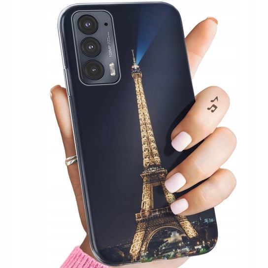 Etui Do Moto Edge 20 5G Wzory Paryż Francja Eiffel Obudowa Pokrowiec Case Motorola