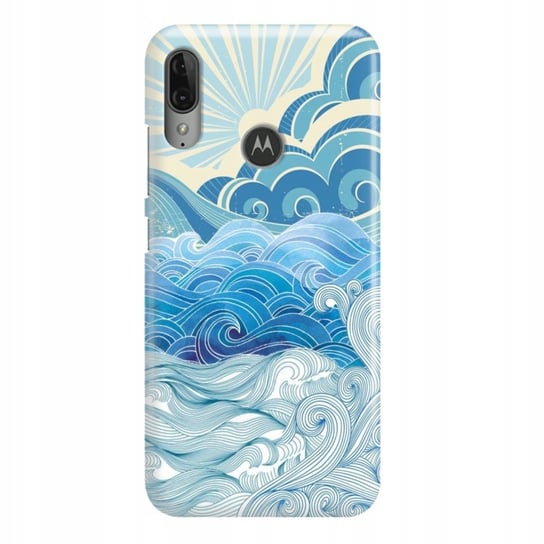 Etui Do MOTOROLA E6 PLUS Sea Life Water Ocean Niebieskie Morskie Top Wzory Funnycase