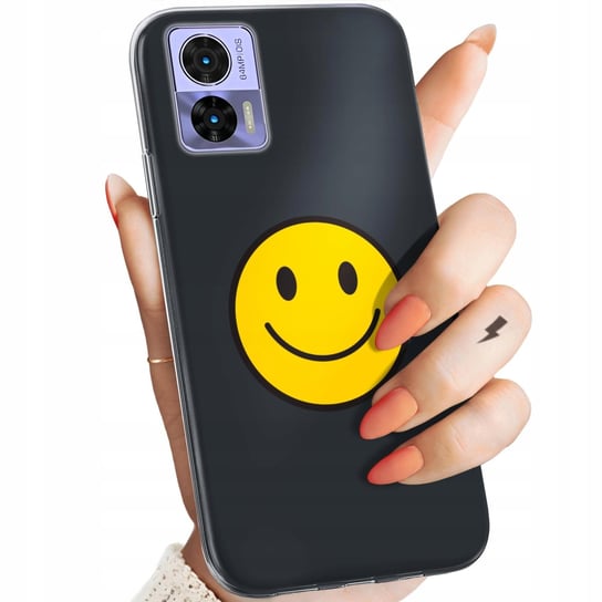 Etui Do Motorola Edge 30 Neo / 30 Lite Wzory Uśmiech Smile Emoji Obudowa Motorola