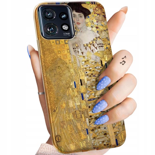 Etui Do Motorola Edge 40 Pro Wzory Klimt Gustav Pocałunek Obudowa Pokrowiec Motorola