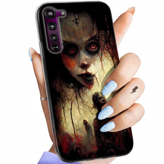 Etui Do Motorola Edge Wzory Halloween Zombie Dynie Czaszki Czarownice Case Motorola