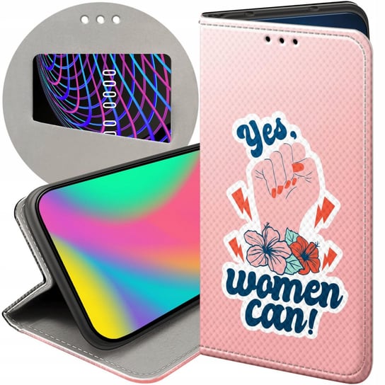 ETUI DO MOTOROLA MOTO 40 EDGE WZORY SIŁA KOBIET GIRL POWER FEMINIZM FUTERAŁ Motorola