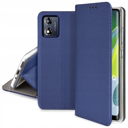 Etui Do Motorola Moto E13 Smart Magnet Case Szkło Krainagsm