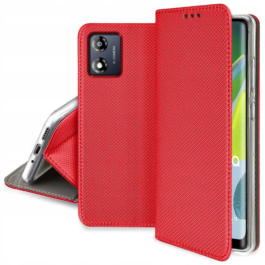 Etui Do Motorola Moto E13 Smart Magnet Case Szkło Krainagsm