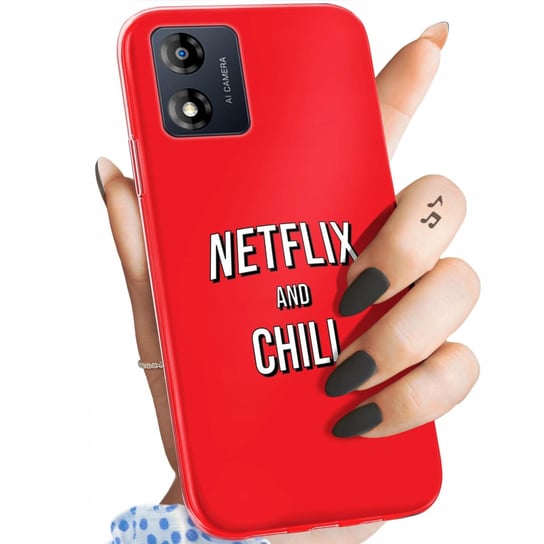 ETUI DO MOTOROLA MOTO E13 WZORY NETFLIX SERIALE FILMY KINO OBUDOWA CASE Motorola