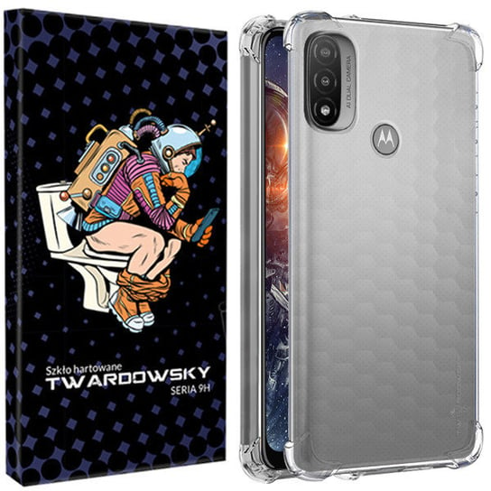 Etui Do Motorola Moto E20 Twardowsky Air + Szkło TWARDOWSKY