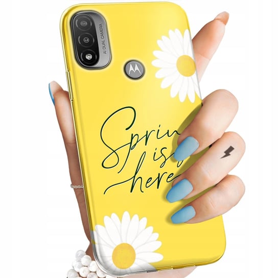 Etui Do Motorola Moto E20 Wzory Wiosna Wiosenne Spring Obudowa Pokrowiec Motorola