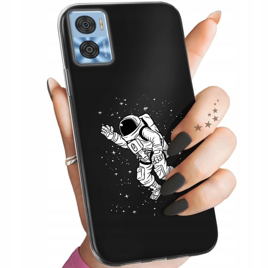 Etui Do Motorola Moto E22 / E22I Wzory Astronauta Kosmonauta Rakieta Case Motorola