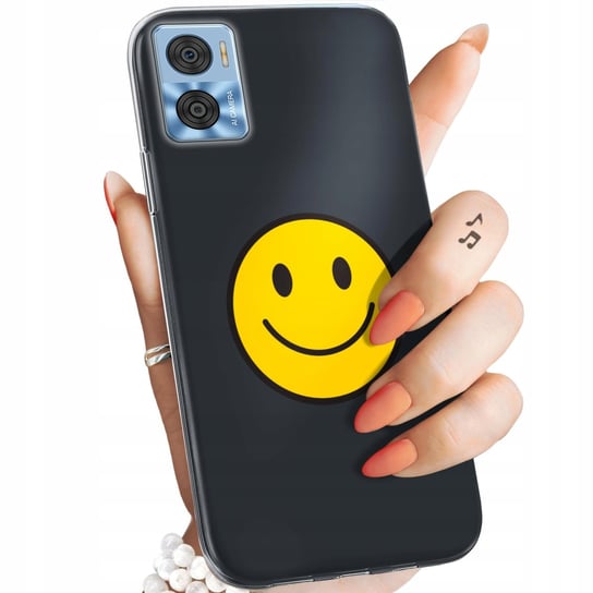 Etui Do Motorola Moto E22 / E22I Wzory Uśmiech Smile Emoji Obudowa Case Motorola