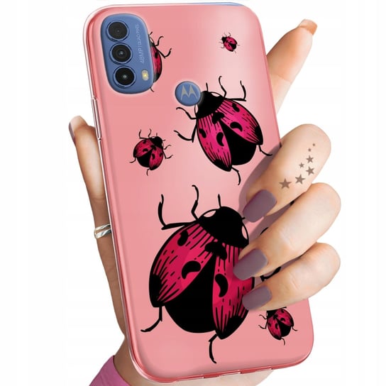 ETUI DO MOTOROLA MOTO E30 / E40 WZORY BIEDRONKA Z BIEDRONKĄ LADYBUG OBUDOWA Motorola