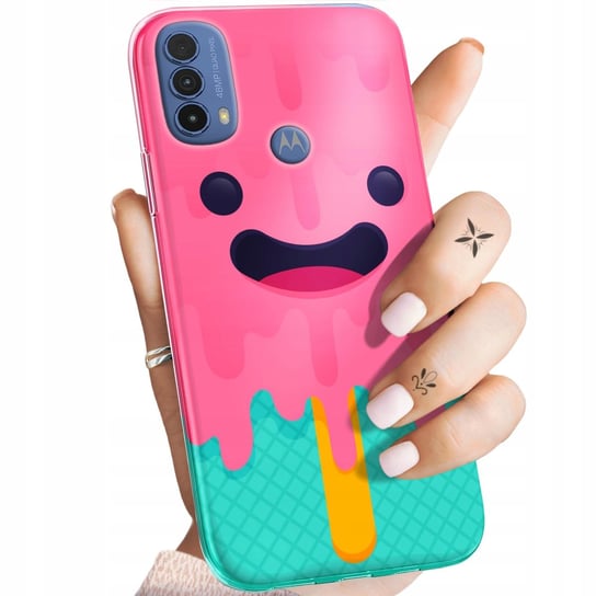 Etui Do Motorola Moto E30 / E40 Wzory Candy Cukierki Słodycze Słodkie Case Motorola