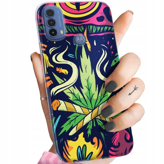 ETUI DO MOTOROLA MOTO E30 / E40 WZORY GANJA MARIHUANA CANNABIS ZIOŁO CASE Motorola