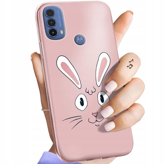 Etui Do Motorola Moto E30 / E40 Wzory Królik Zając Bunny Obudowa Pokrowiec Motorola