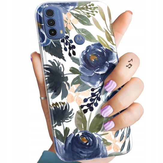 Etui Do Motorola Moto E30 / E40 Wzory Kwiaty Kwieciste Flower Obudowa Case Motorola