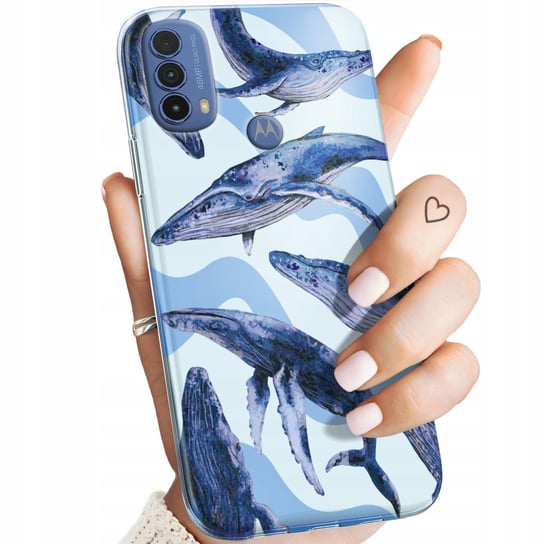 ETUI DO MOTOROLA MOTO E30 / E40 WZORY MORZE FALE WODA AQUA OBUDOWA CASE Motorola