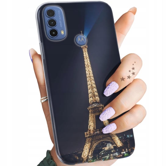 Etui Do Motorola Moto E30 / E40 Wzory Paryż Francja Eiffel Obudowa Case Motorola