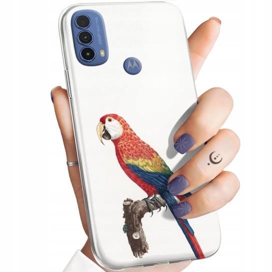 ETUI DO MOTOROLA MOTO E30 / E40 WZORY PTAKI PTAK PAPUGA KOLIBER OBUDOWA Motorola