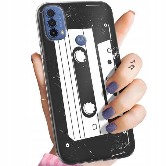 Etui Do Motorola Moto E30 / E40 Wzory Retro Old School Muzyka Gry Obudowa Motorola