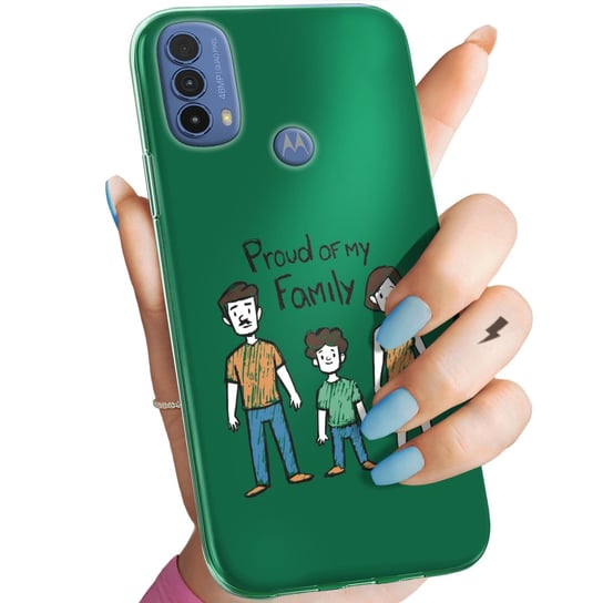 ETUI DO MOTOROLA MOTO E30 / E40 WZORY RODZINA FAMILIA DOM OBUDOWA POKROWIEC Motorola