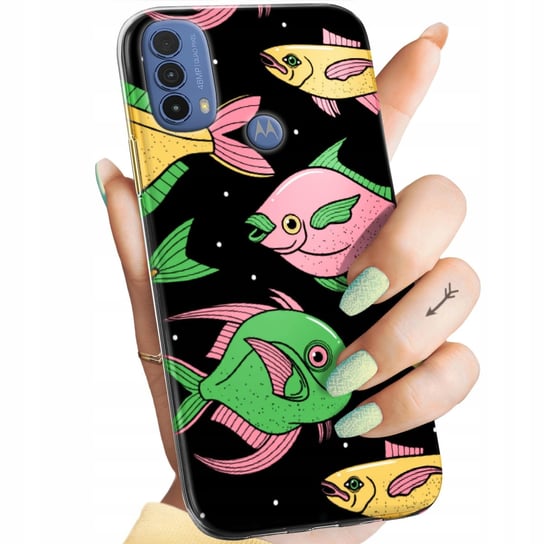 ETUI DO MOTOROLA MOTO E30 / E40 WZORY RYBY RYBKI FISH OBUDOWA POKROWIEC Motorola