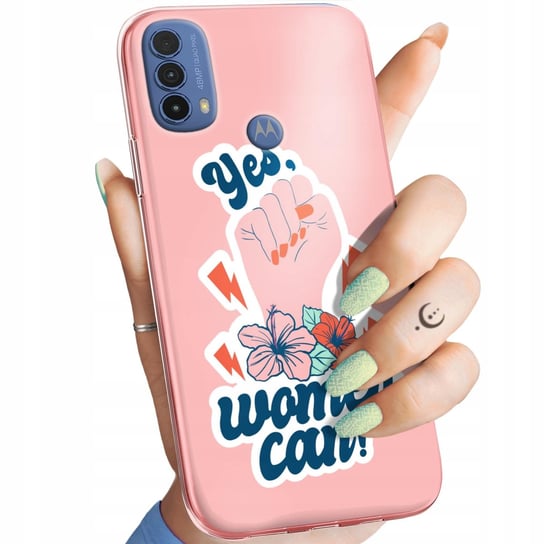 ETUI DO MOTOROLA MOTO E30 / E40 WZORY SIŁA KOBIET GIRL POWER FEMINIZM CASE Motorola