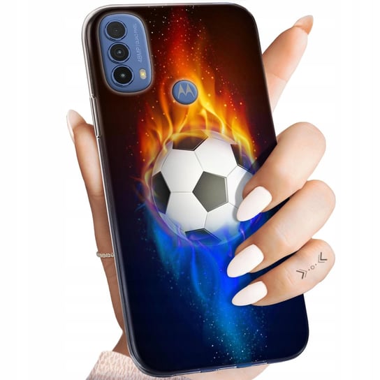 Etui Do Motorola Moto E30 / E40 Wzory Sport Piłkarskie Piłka Nożna Obudowa Motorola