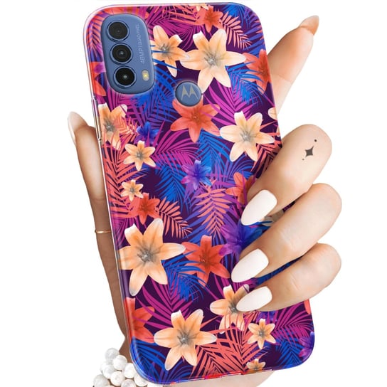 ETUI DO MOTOROLA MOTO E30 / E40 WZORY TROPIC TROPIKALNE TROPIKI EGZOTYKA Motorola