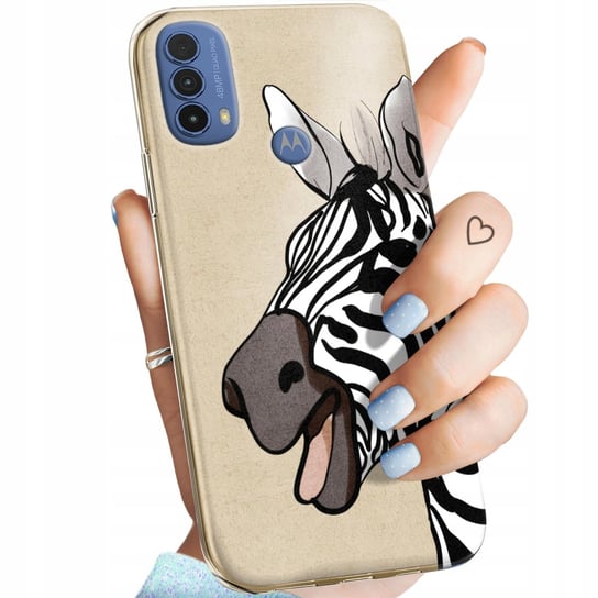 ETUI DO MOTOROLA MOTO E30 / E40 WZORY ZEBRA ZEBERKA PASKI OBUDOWA POKROWIEC Motorola