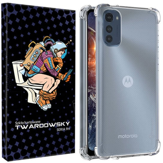 Etui Do Motorola Moto E32 Twardowsky Air + Szkło TWARDOWSKY