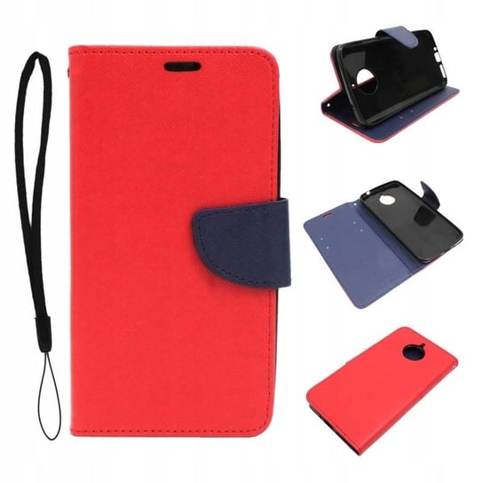 Etui do Motorola Moto E4 Plus Fancy Diary czerwone Obudowa Pokrowiec Case GSM-HURT