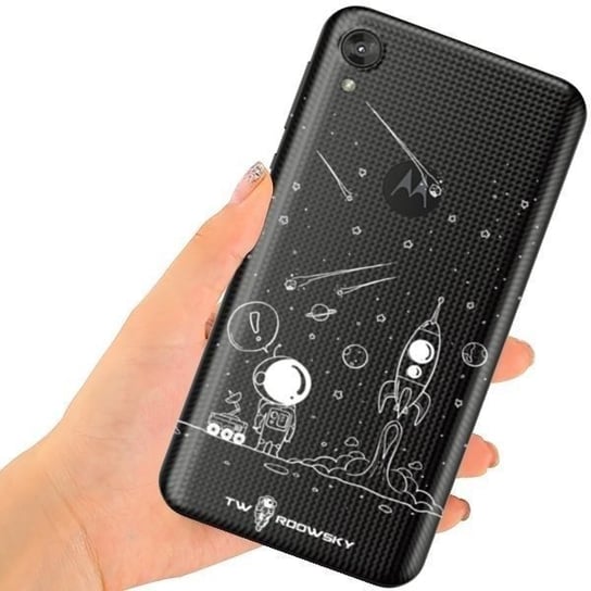 Etui Do Motorola Moto E6 Twardowsky Space + Szkło TWARDOWSKY