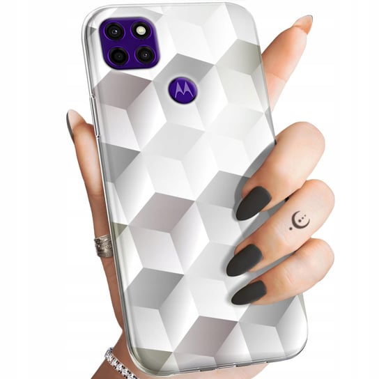 Etui Do Motorola Moto E7 Plus Wzory 3D Geometryczne Iluzja Obudowa Case Motorola